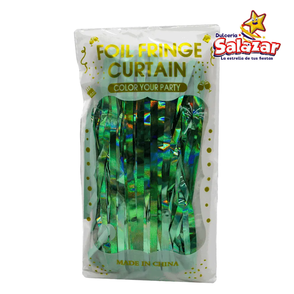 cortina lluvia verde metalico CAP0053.webp