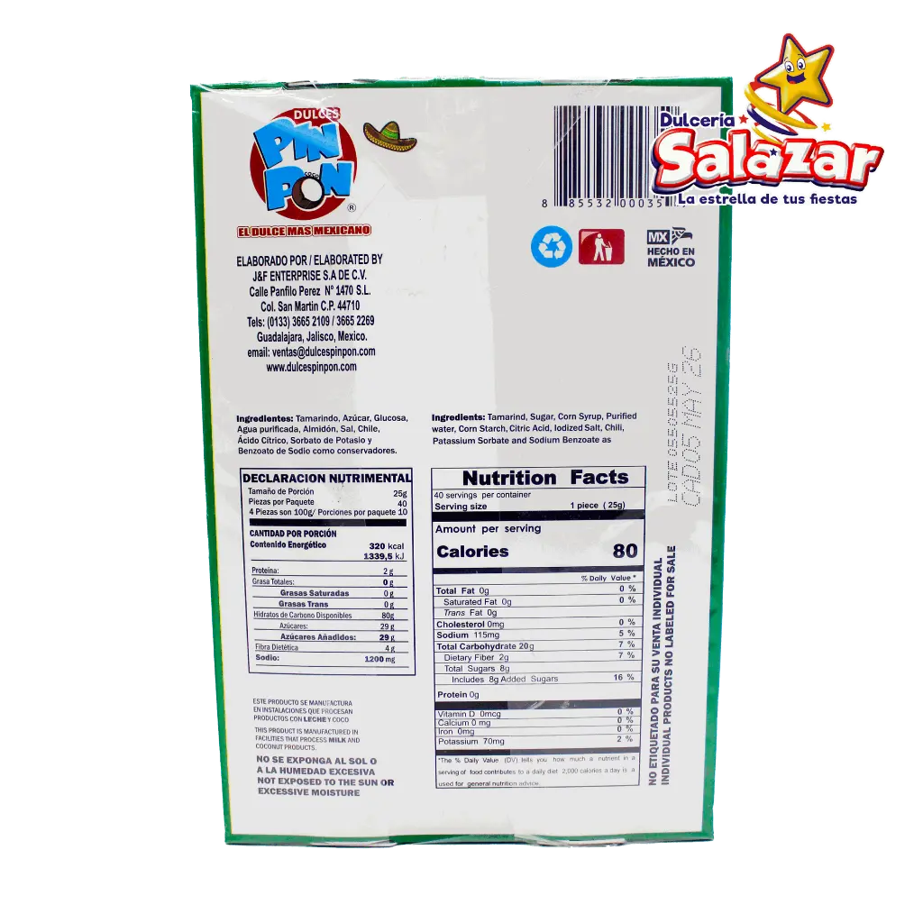 Rollito tamarindo mini pin pon PIN0007_2.webp