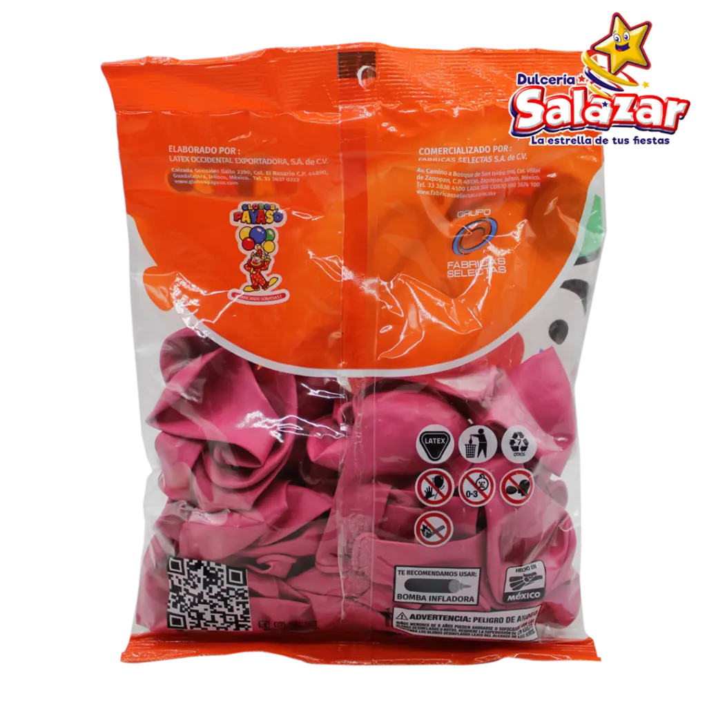 GLOBO #9 DEC. ROSA FUCSIA PAYASO SEL0663_2.webp