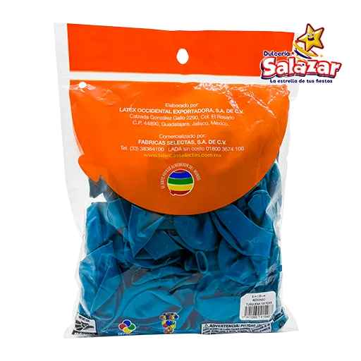 Globo #9 dec turquesa payaso 100pzs SEL0184_3.webp