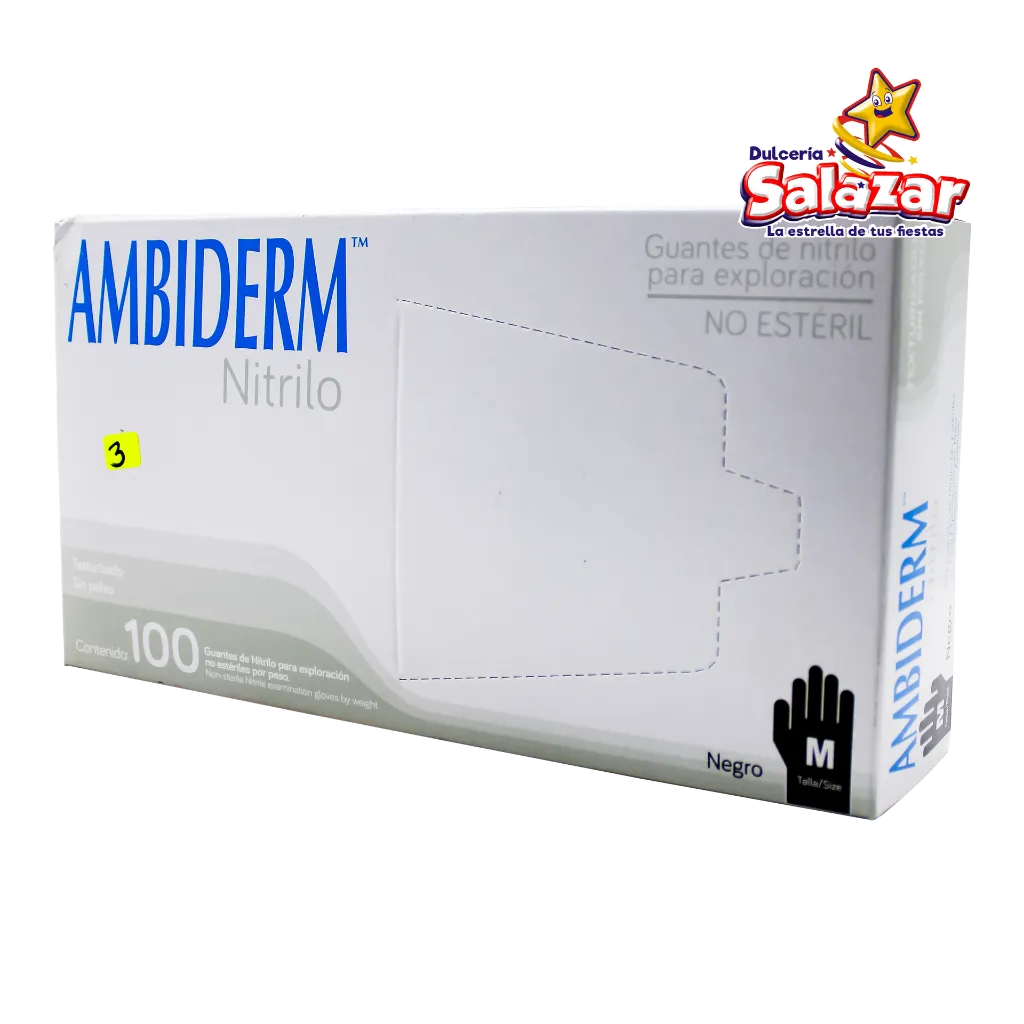 Guante de nitrilo ambiderm ABARROTE0438_2.webp