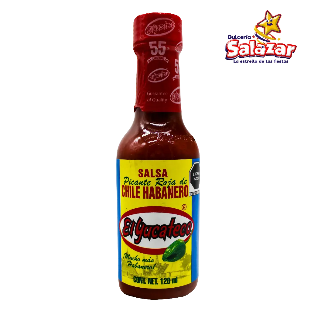 [ABARROTE0174] SALSA EL YUCATECO HABANERO ROJA -BOT.150ML- "C/24/1" 