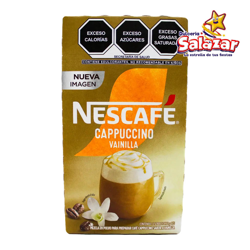 [ABARROTE0293] NESCAFE CAPUCCINO VAINILLA SOBRE -B.22G- "C/6/20" 