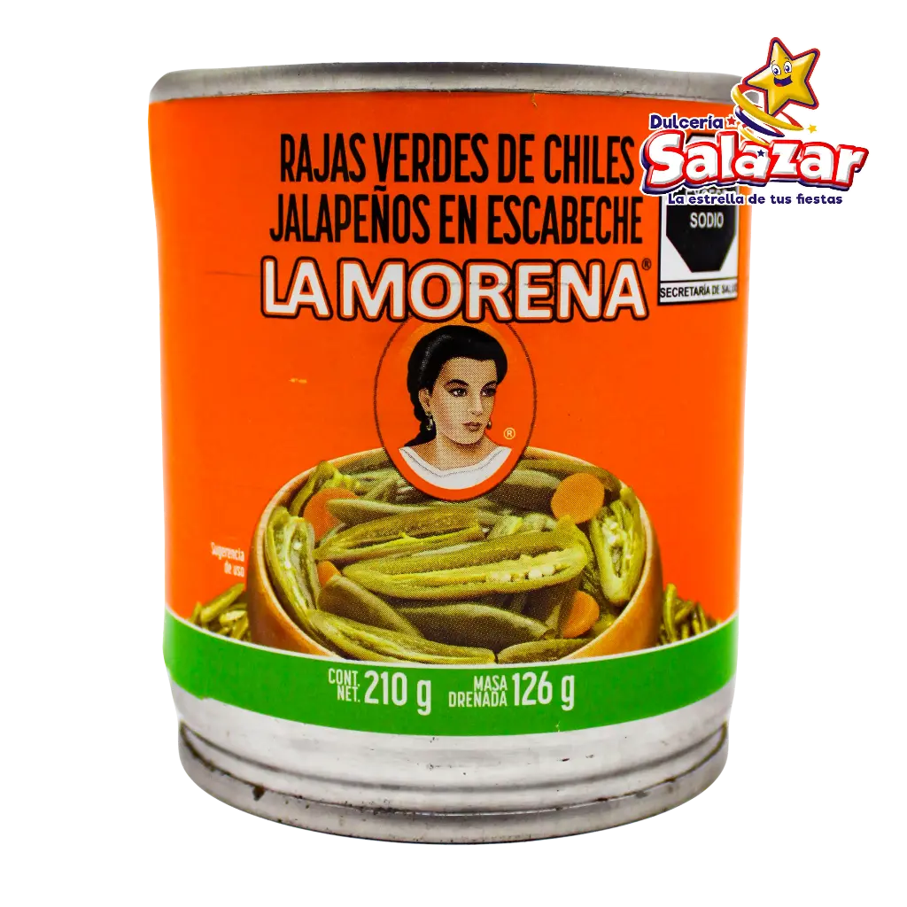 [ABARROTE0044] CHILES LA MORENA RAJAS -BOT.210G- "C/48/1" 
