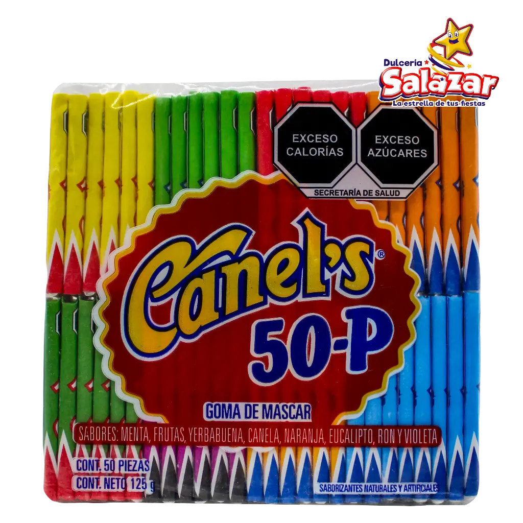 CHICLE 50-P BOLSA SURTIDO CANELS -B.125G- "C/60/50" 