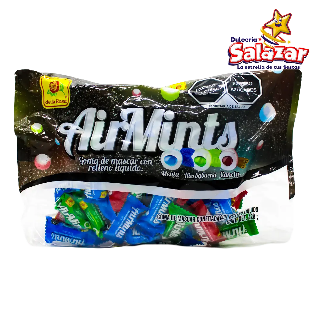 [ROS0091] CHICLE AIR MINTS SURTIDO DLR -B.420GR- "C/20/70"