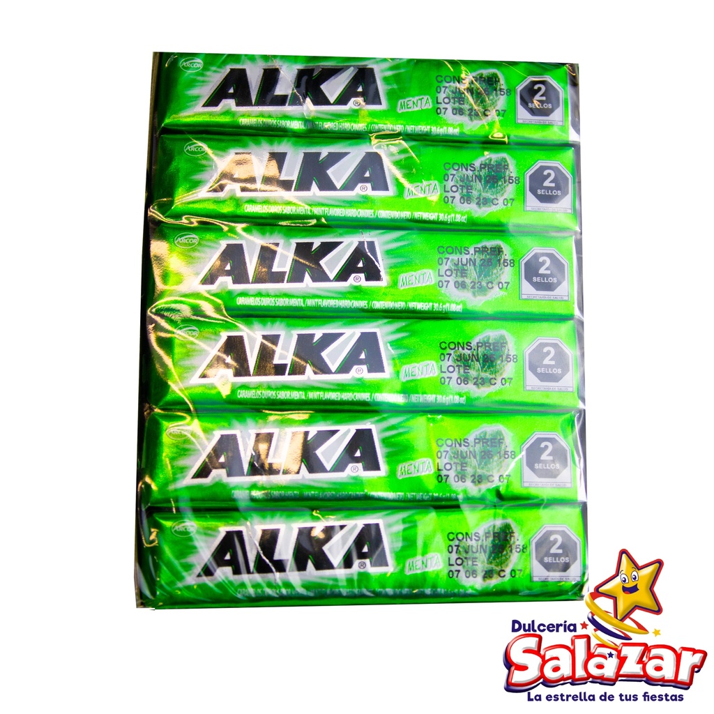 [DOS0101] ALKA PASTILLA SABOR MENTA -D.367G- "C/12/12"