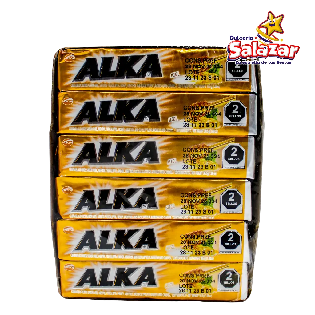 [DOS0100] ALKA PASTILLA SABOR MIEL ARCOR D-367G "C/12/12"