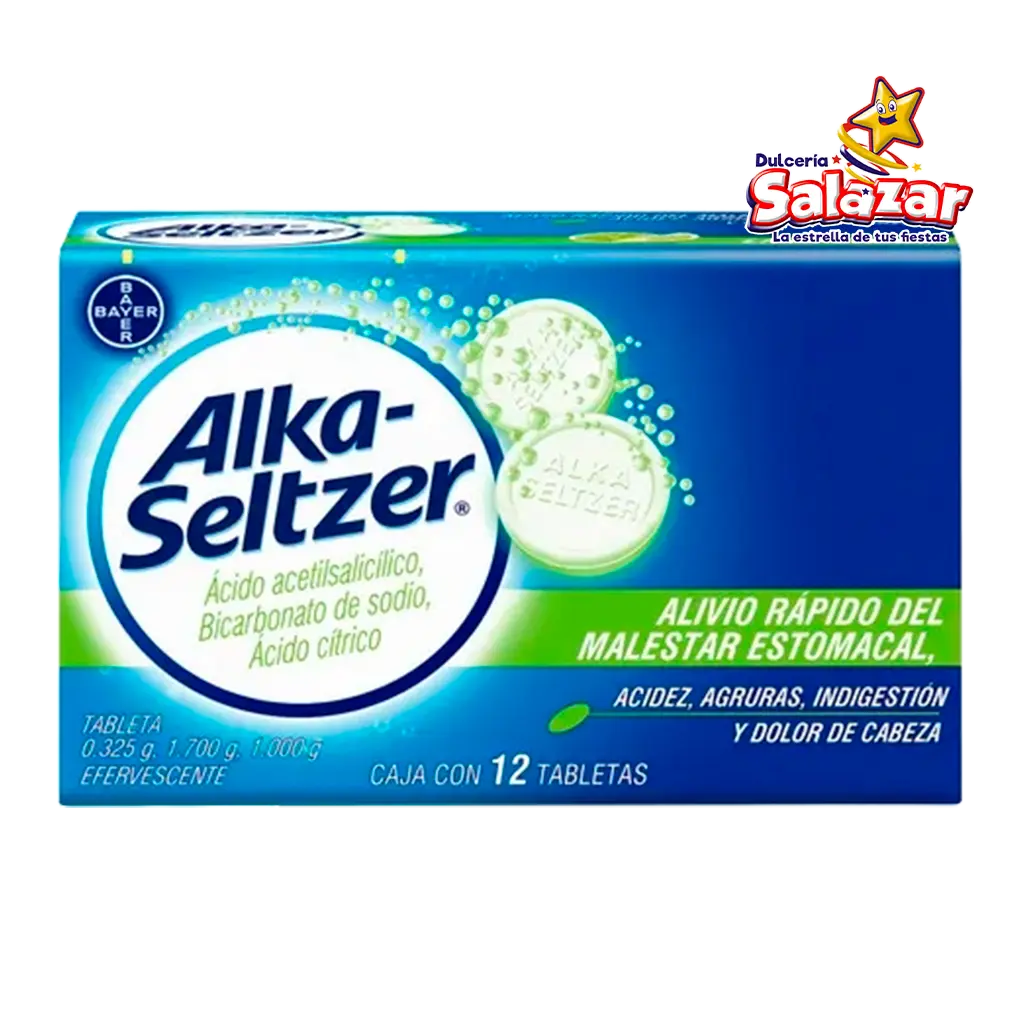 ALKA-SELTZER LIMA LIMON 12 TAB -E.1PZA- 