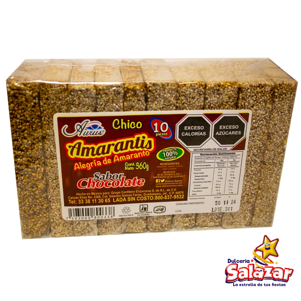 [AUR0001] AMARANTIS ALEGRIA CHICA CHOCOLATE AURUS -B.360G- "C/32/10"