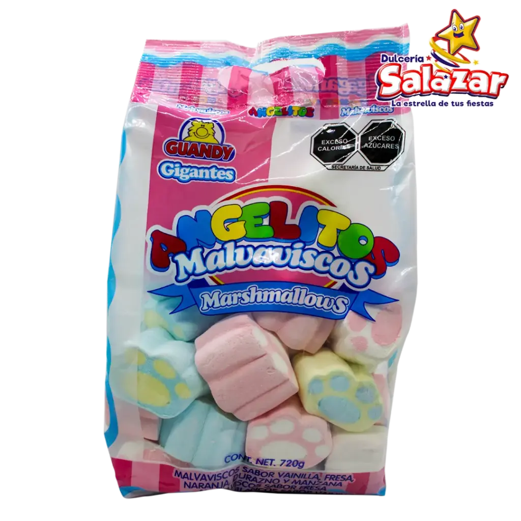 [TIN0413] MALVAVISCO ANGELITOS  HUELLA COLORES -B.720GR- "C/10/1"
