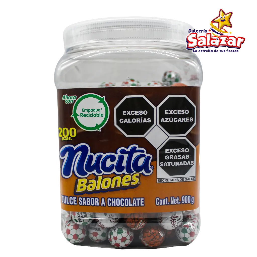 [NUT0022] BALONES NUTRESA VITROLERO -V.900G- "C/12/200"