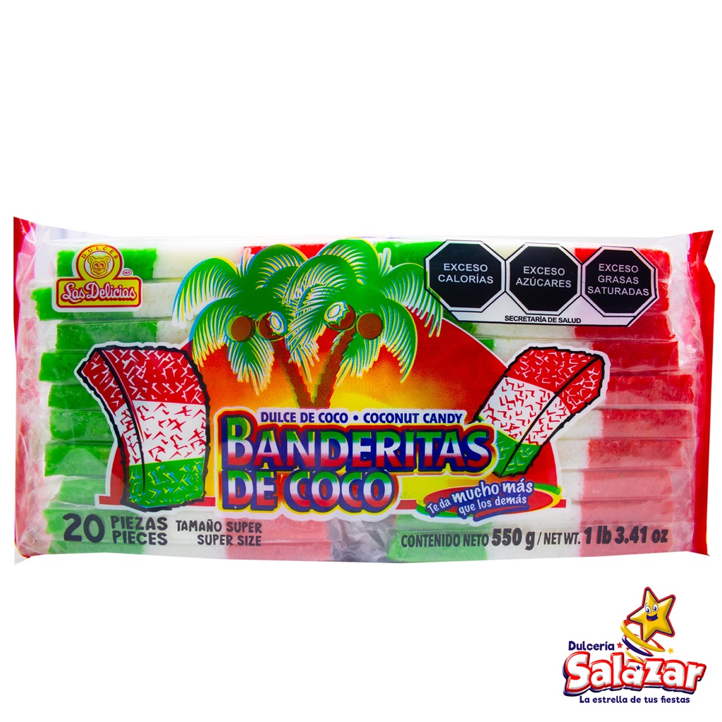 [DEL0061] BANDERITA COCO SUPER SUPER DELICIAS -B.550G- "C/24/20"