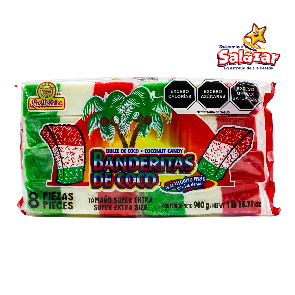 [DEL0063] BANDERITA COCO SUPER-EXTRA DELICIAS -B.900G- "C/10/8"