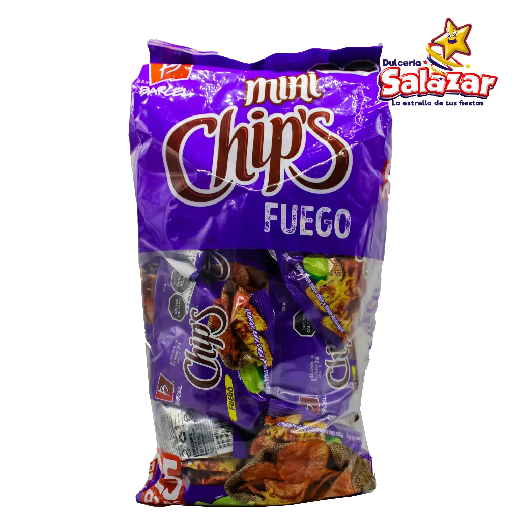 BARCEL MINI CHIPS FUEGO -B.450G- "C/6/25"