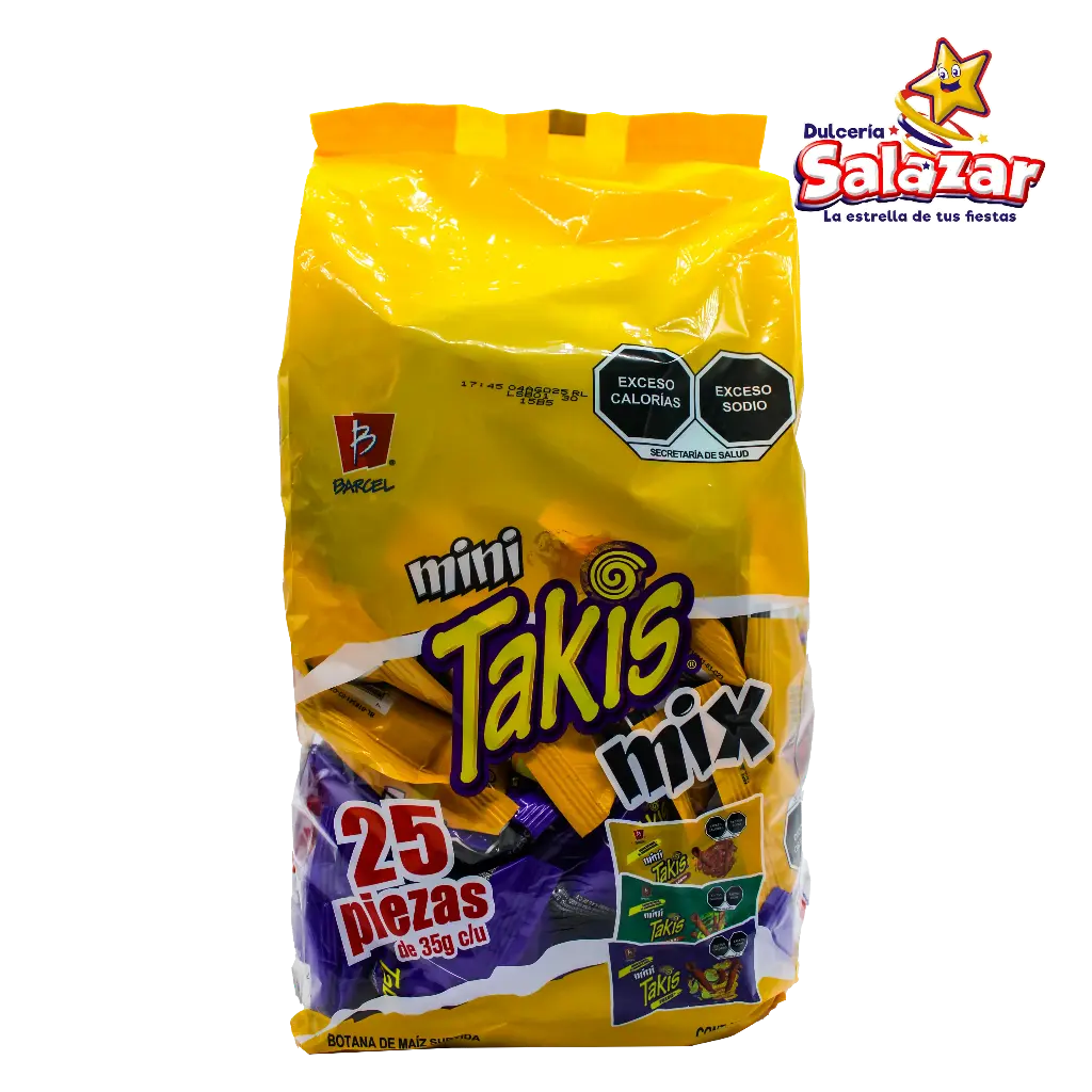 BARCEL PACK TAKIS MINI MIX -B.875G- "C/3/25"
