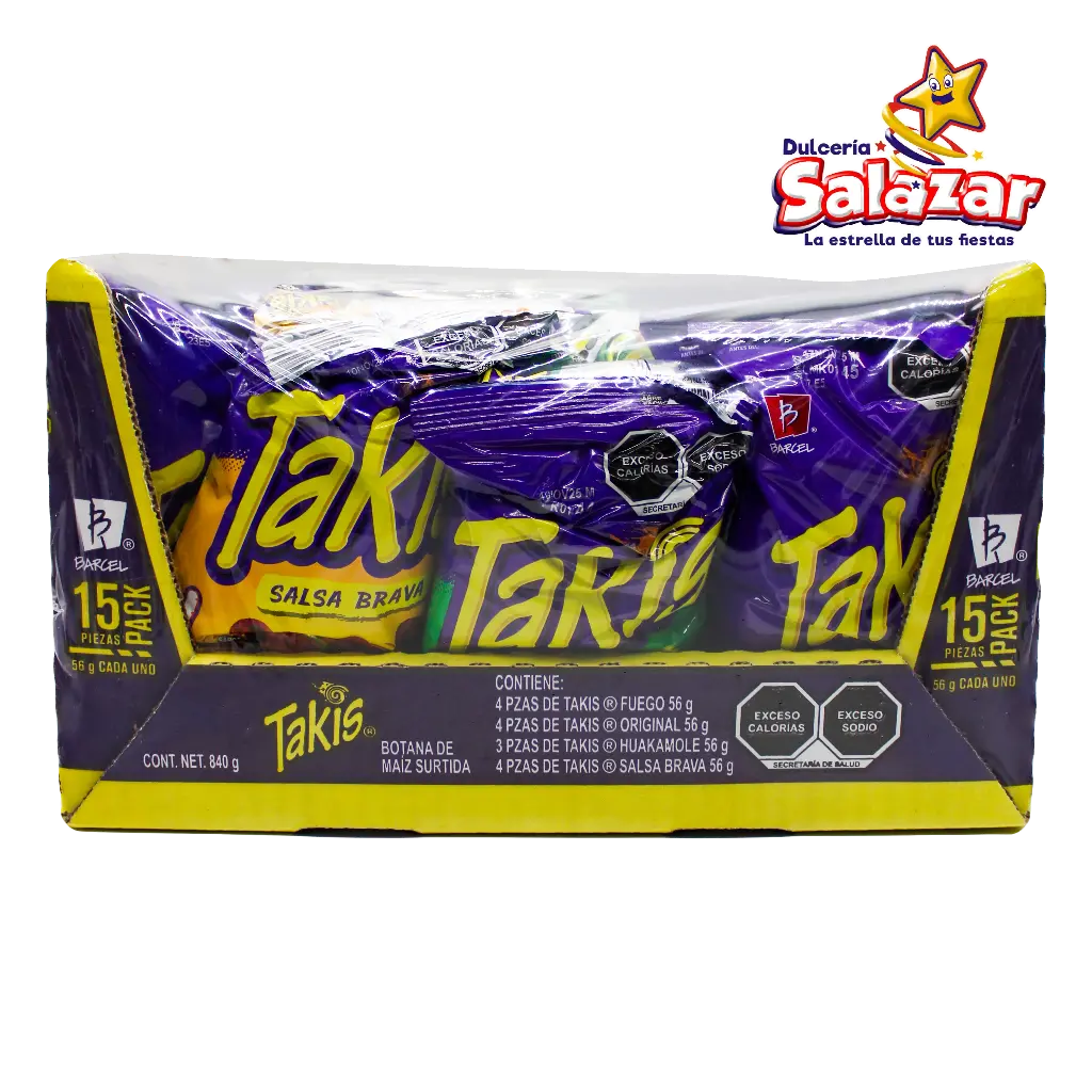 [BRC0009] BARCEL TAKIS PACK -D.840GR- "C/7/15"