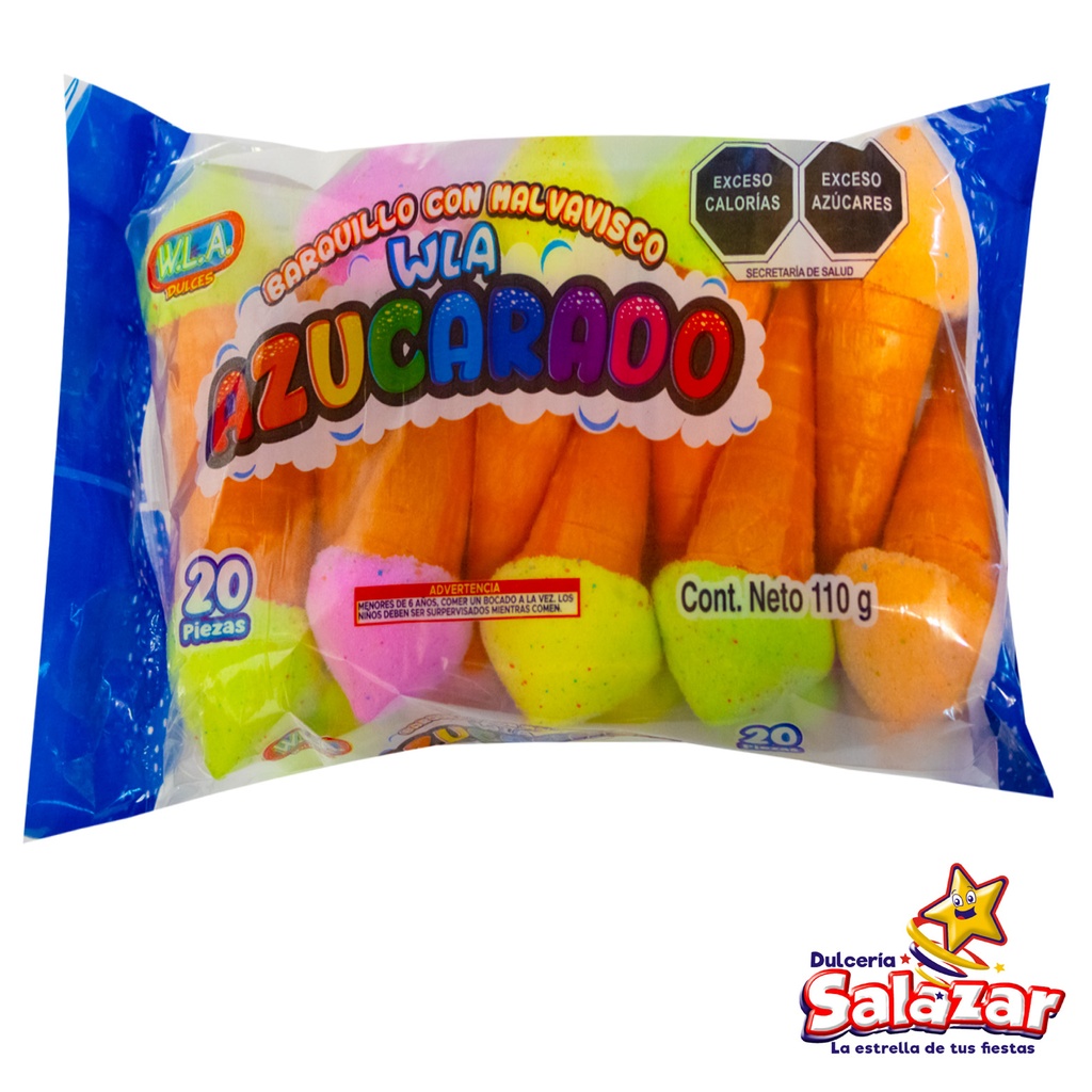 [TAR0011] BARQUILLO C/BOMBON WLA AZUCARADO -B.110GR - "C/18/20"