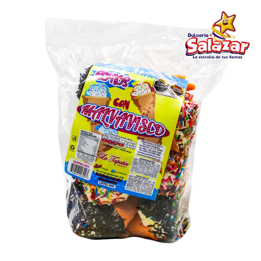 [TAPA0001] BARQUILLO CON BOMBON TAPIPELUDO -B.300GR - "C/20/20"