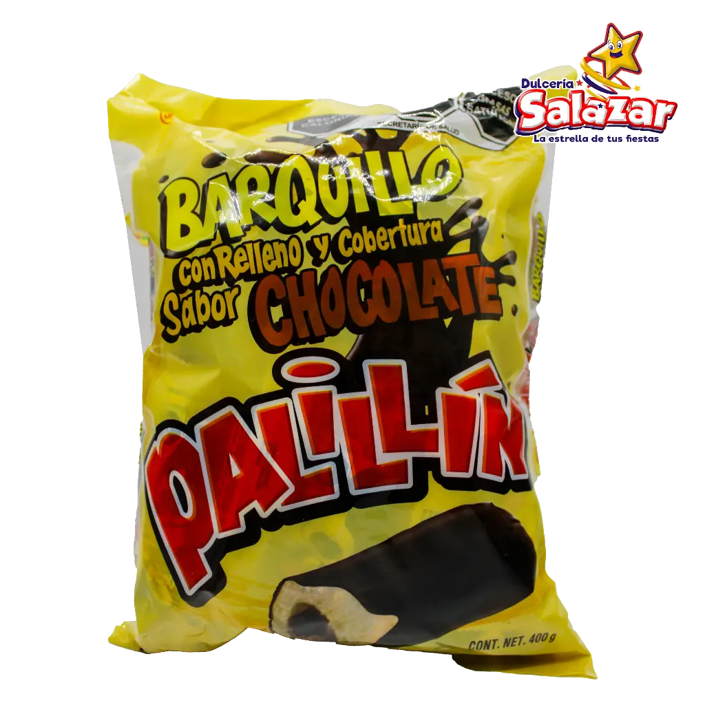 CHOCOLATE BARQUILLO PALILLIN DLR -B.400GR- "C/16/40"