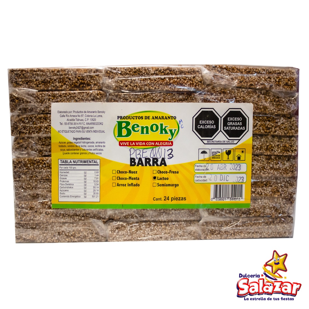 [PBE0013] BARRA LACTEA BENOKY -B.24PZA- "C/24/1"