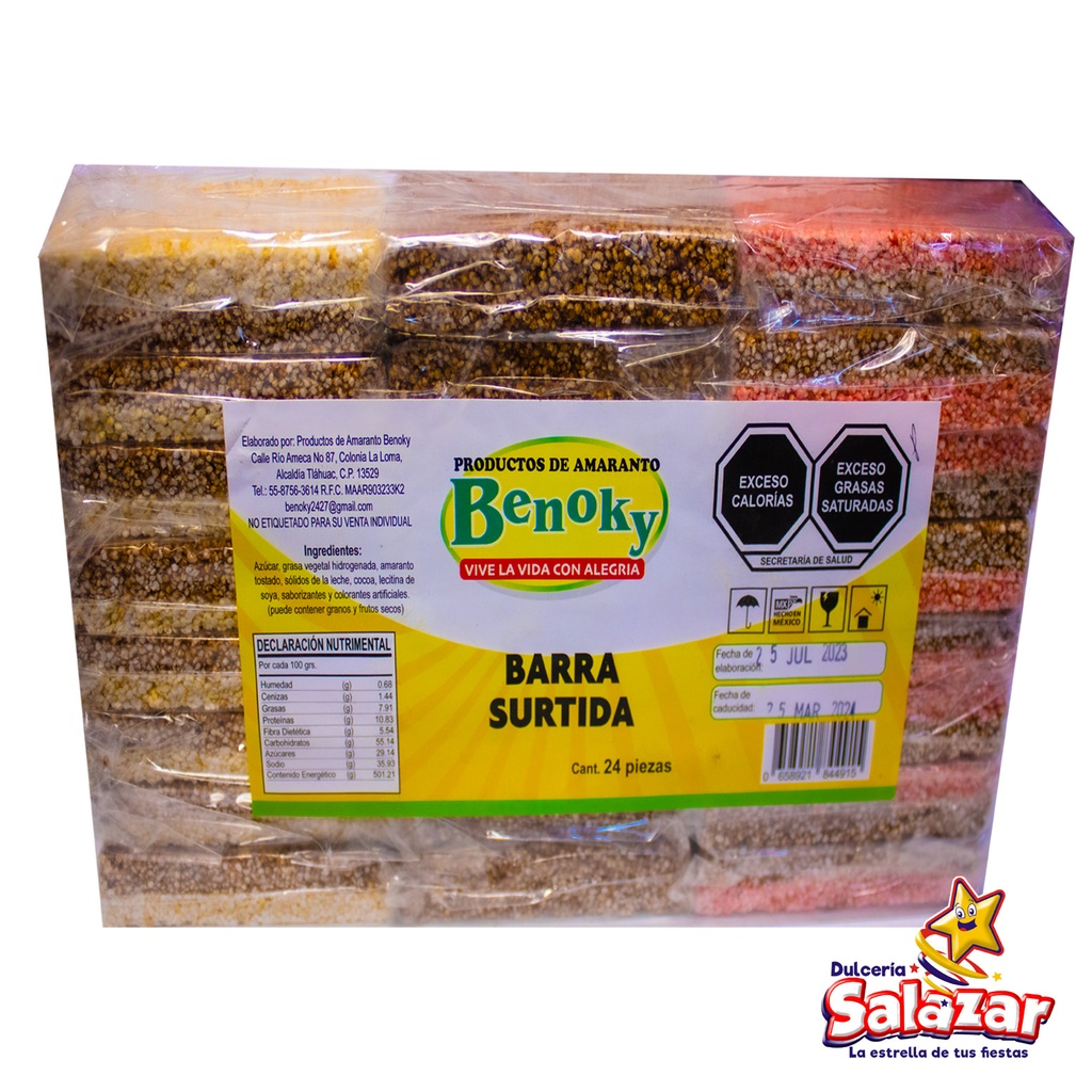 BARRA SURTIDA BENOKY -B.24PZA- "C/24/1"