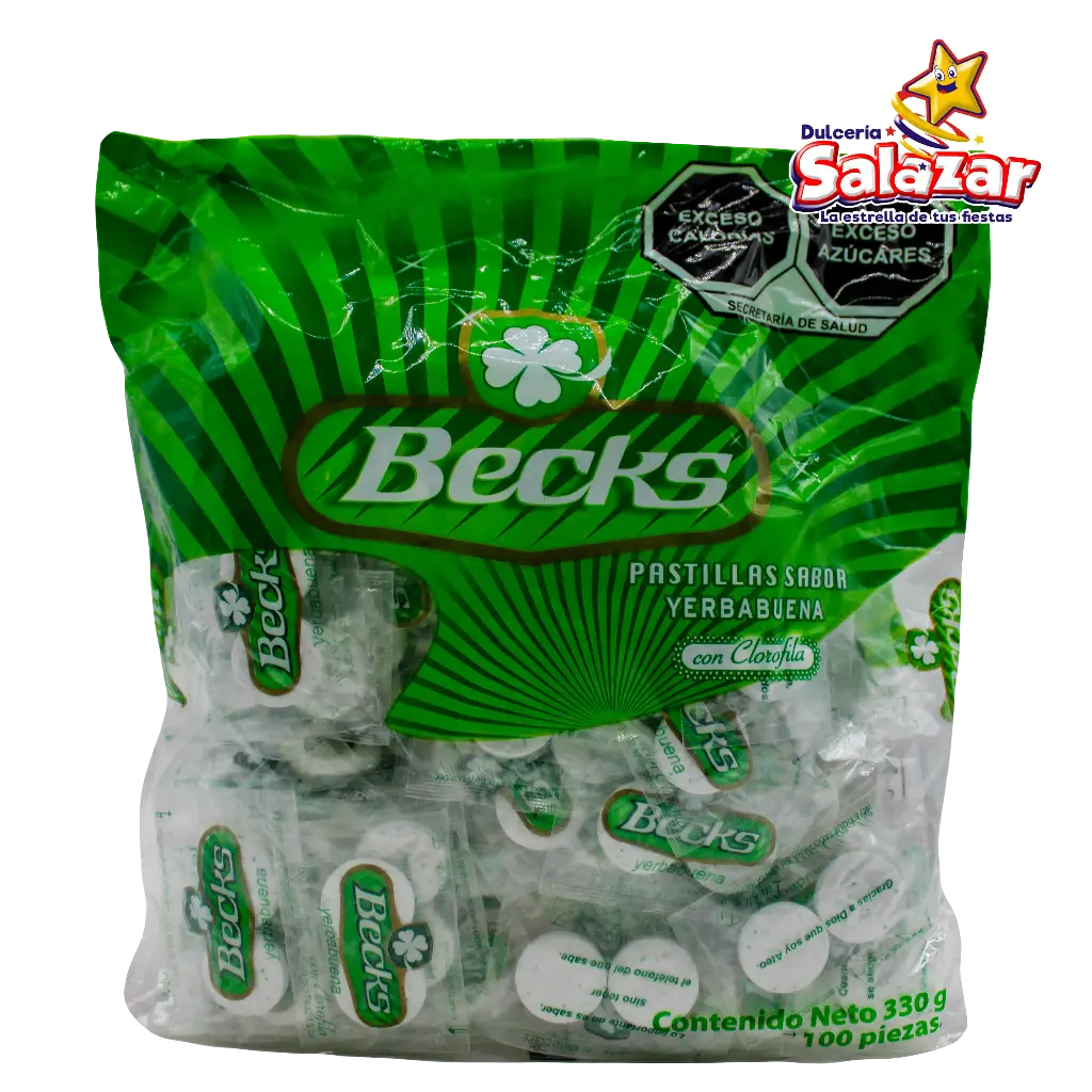 [BEC0002] BECKS PASTILLAS YERBABUENA -B.330G- "C/24/100"