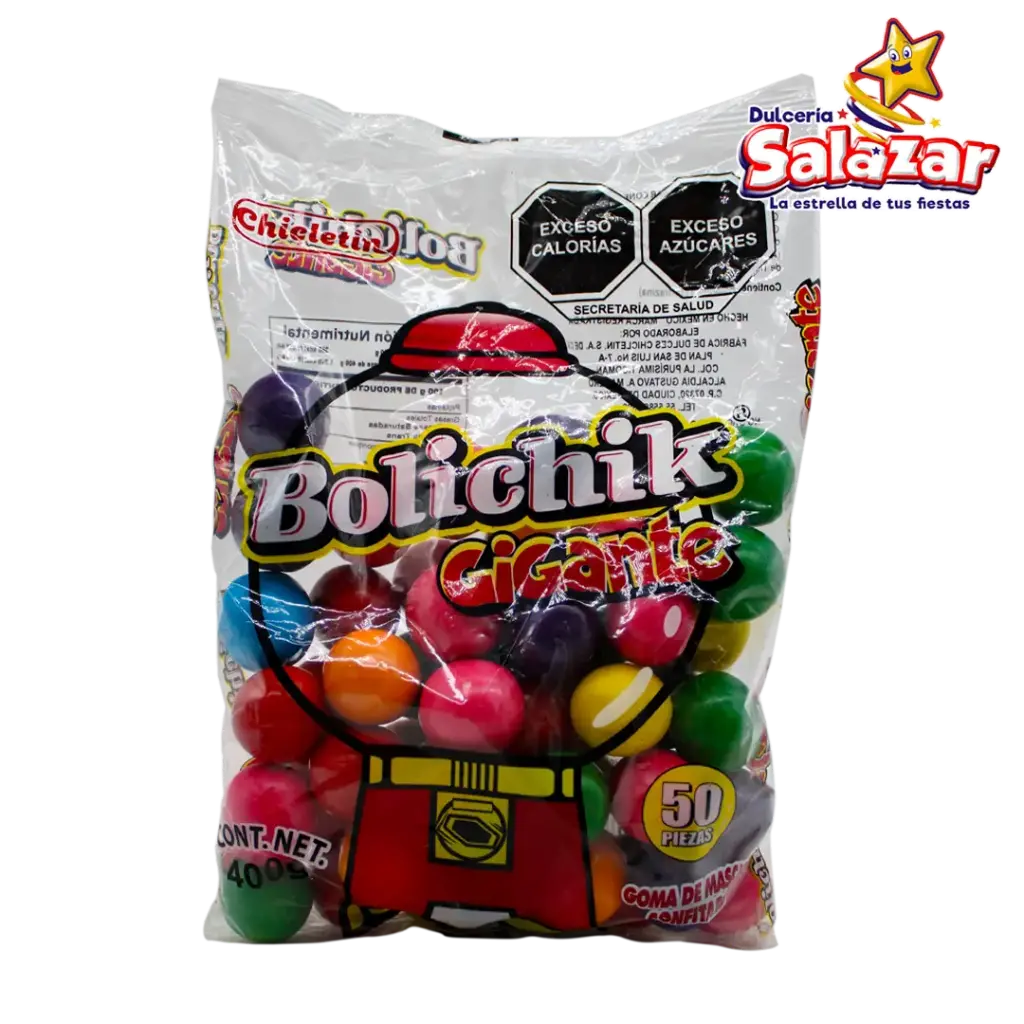 [GOM0002] CHICLE BOLICHIK GIGANTE GOMEZ -B.400G- "C/25/50"