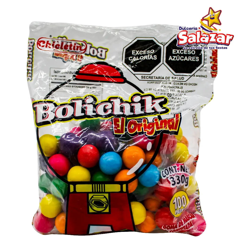 [GOM0007] CHICLE BOLICHIK SURTIDO GOMEZ -B.330G- "C/25/100"