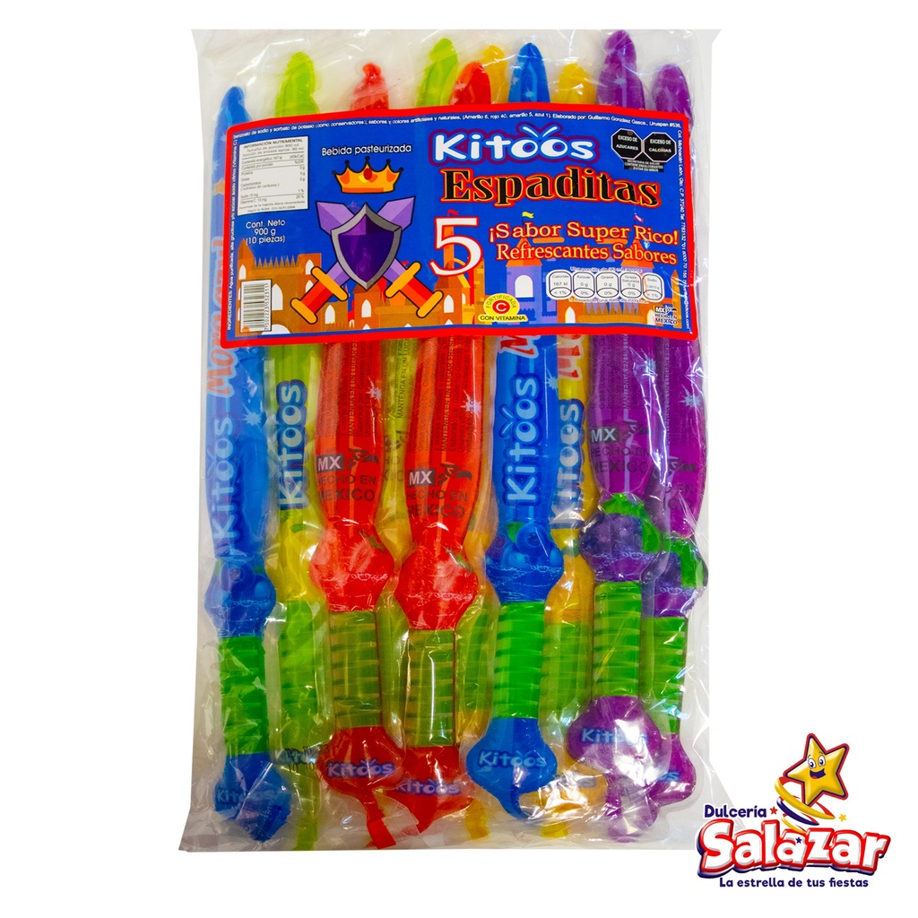 BOLIS ESPADITAS SABORES KITOOS -B.900G- "C/15/10"