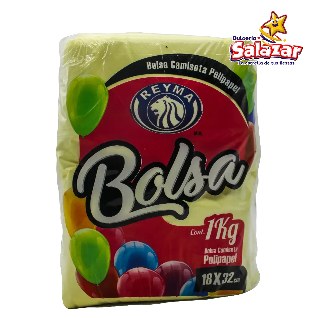 BOLSA ALTA POLIPAPEL ASA 18X32 MINI REYMA BAFK1832     -B.1 KG . "B/25/1"