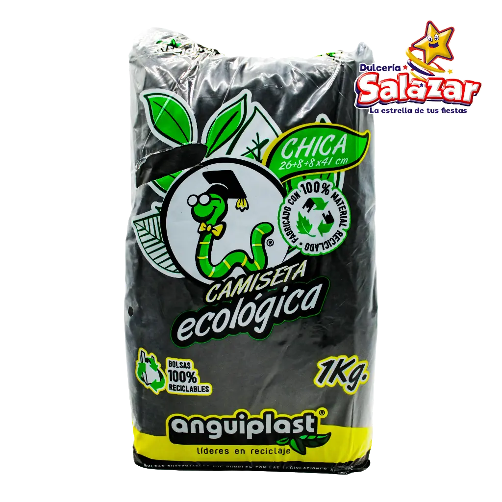 [ANG0004] BOLSA ASA POLIPAPEL NEGRA CHICA ANGUIPLA "B/25/1"