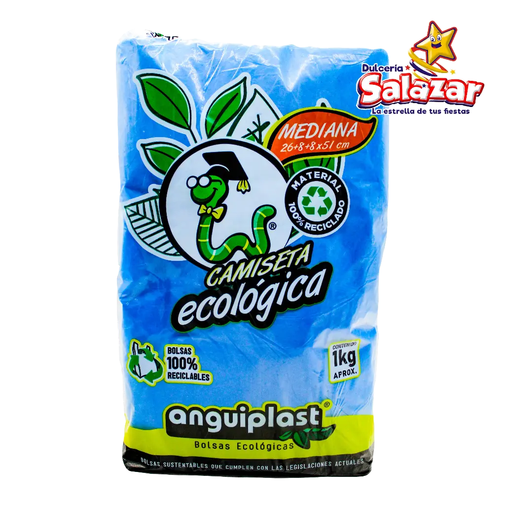 BOLSA ASA POLIPAPEL NEGRA MEDIANA ANGUIP "B/25/1"