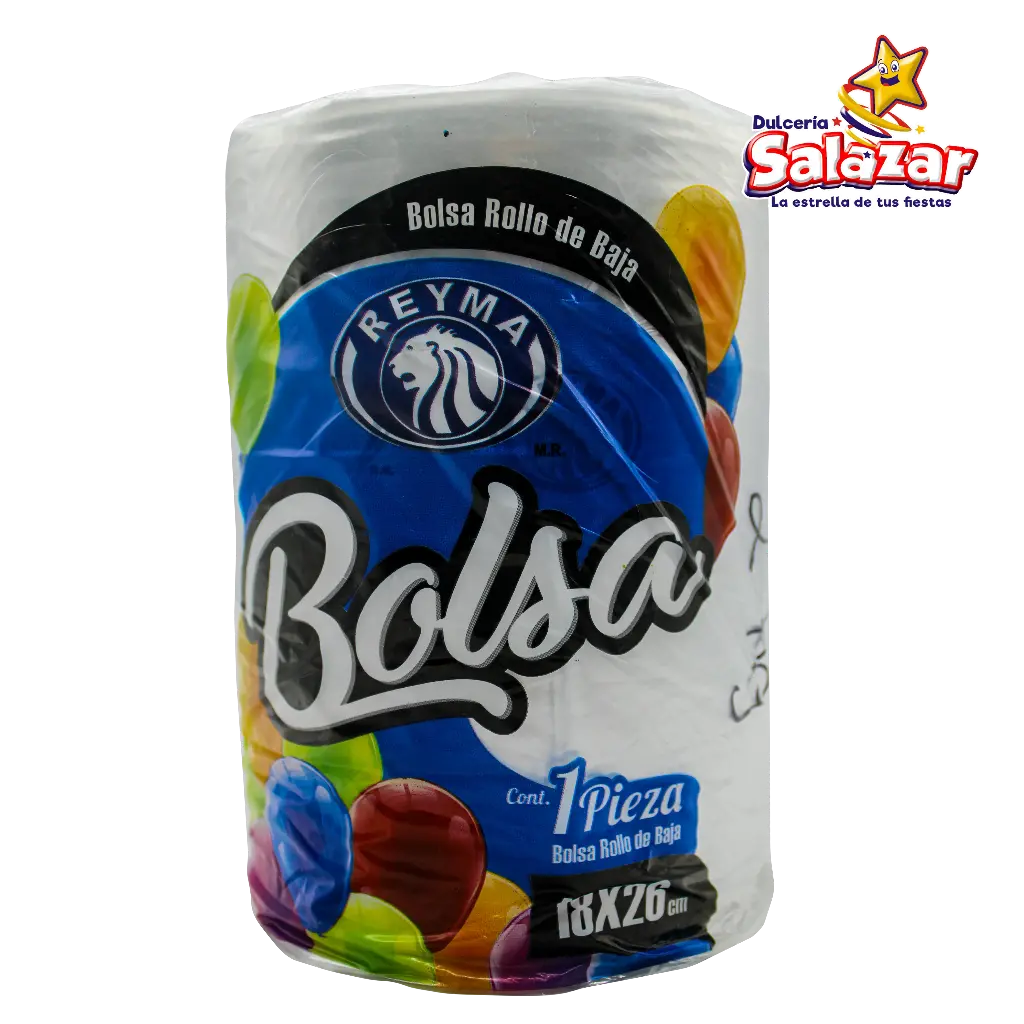 [REYM0351] BOLSA BAJA PLASTICO ROLLO 18X26CM BBR1826 NATURAL -B.1KG- "C/1/1"