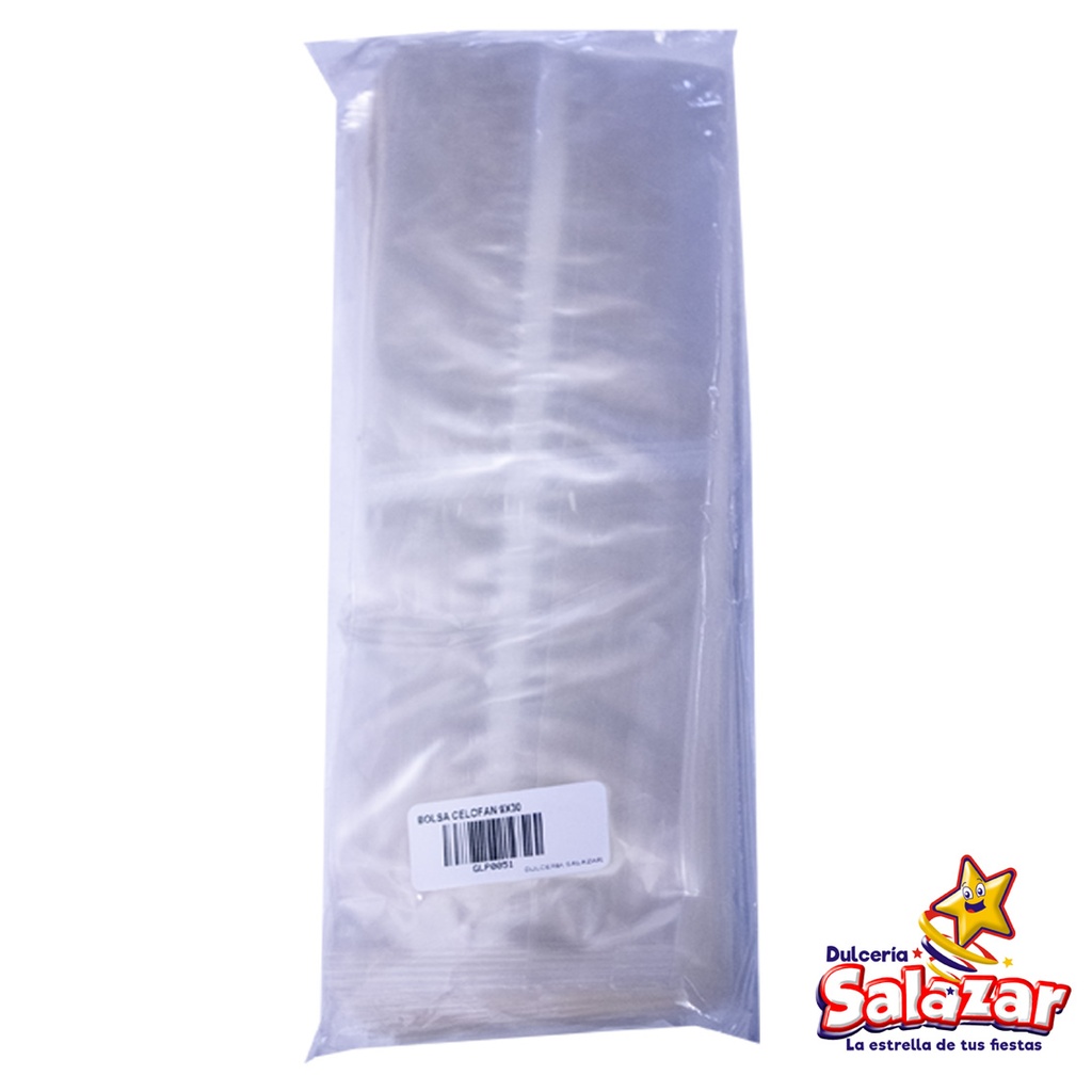 BOLSA CELOFAN 14X16 -B.100PZA- "C/81/100"