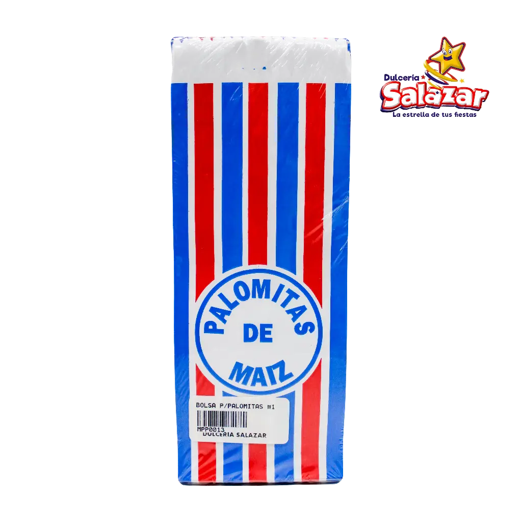 BOLSA DE  PAPEL PALOMITAS DE MAIZ #1 -B.50PZA- "C/100/50"