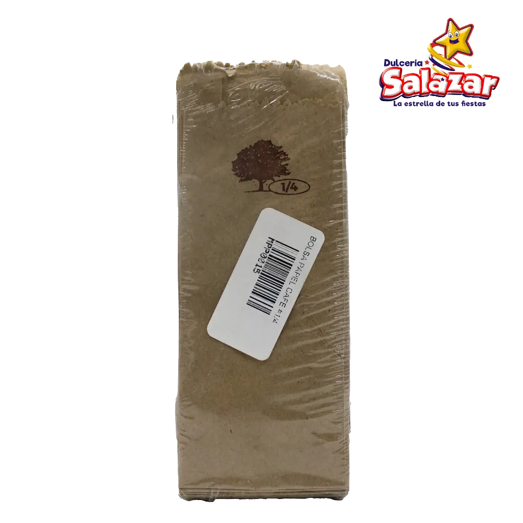 BOLSA DE PAPEL CAFE #1/4 -B.50PZA- "C/300/50"