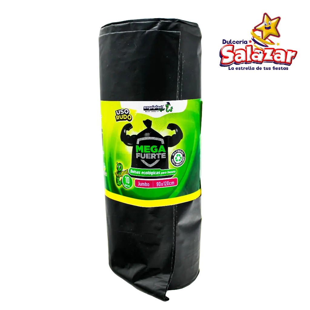 BOLSA ROLLO NEGRA JUMBO ANGUIPLAST 90X120 "B/20/10"
