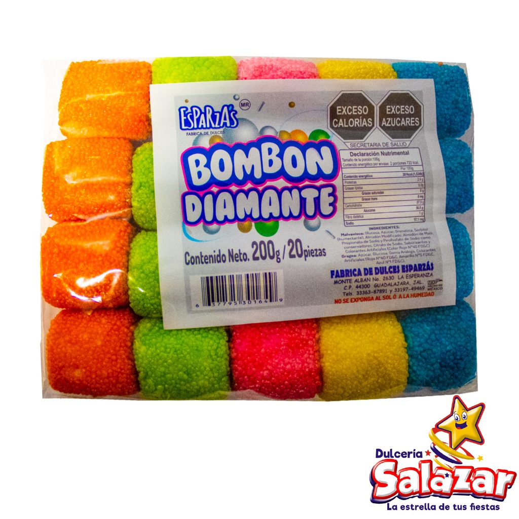 BOMBON DIAMANTE ESPARZAS -B.200GR-"C/36/20"