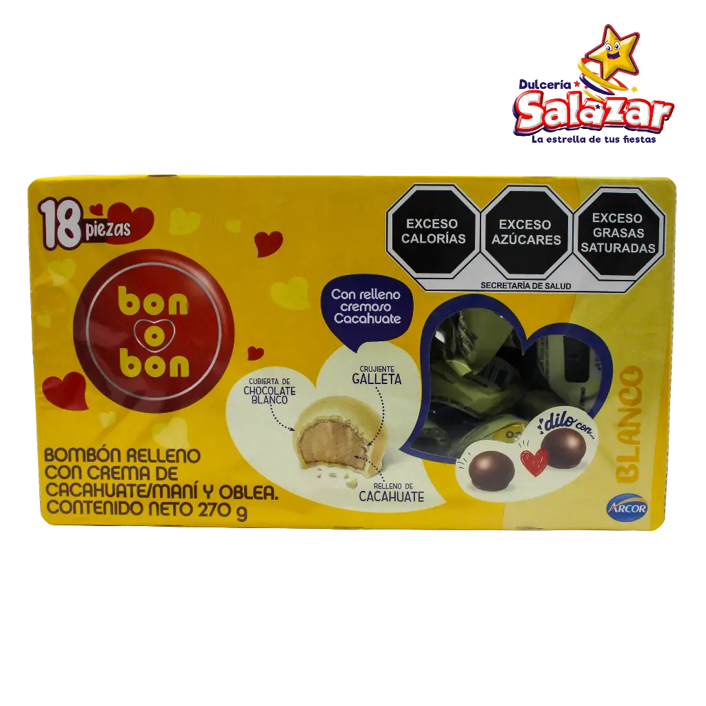 BON O BON CHOCOLATE BLANCO -D.270G- "C/12/18"