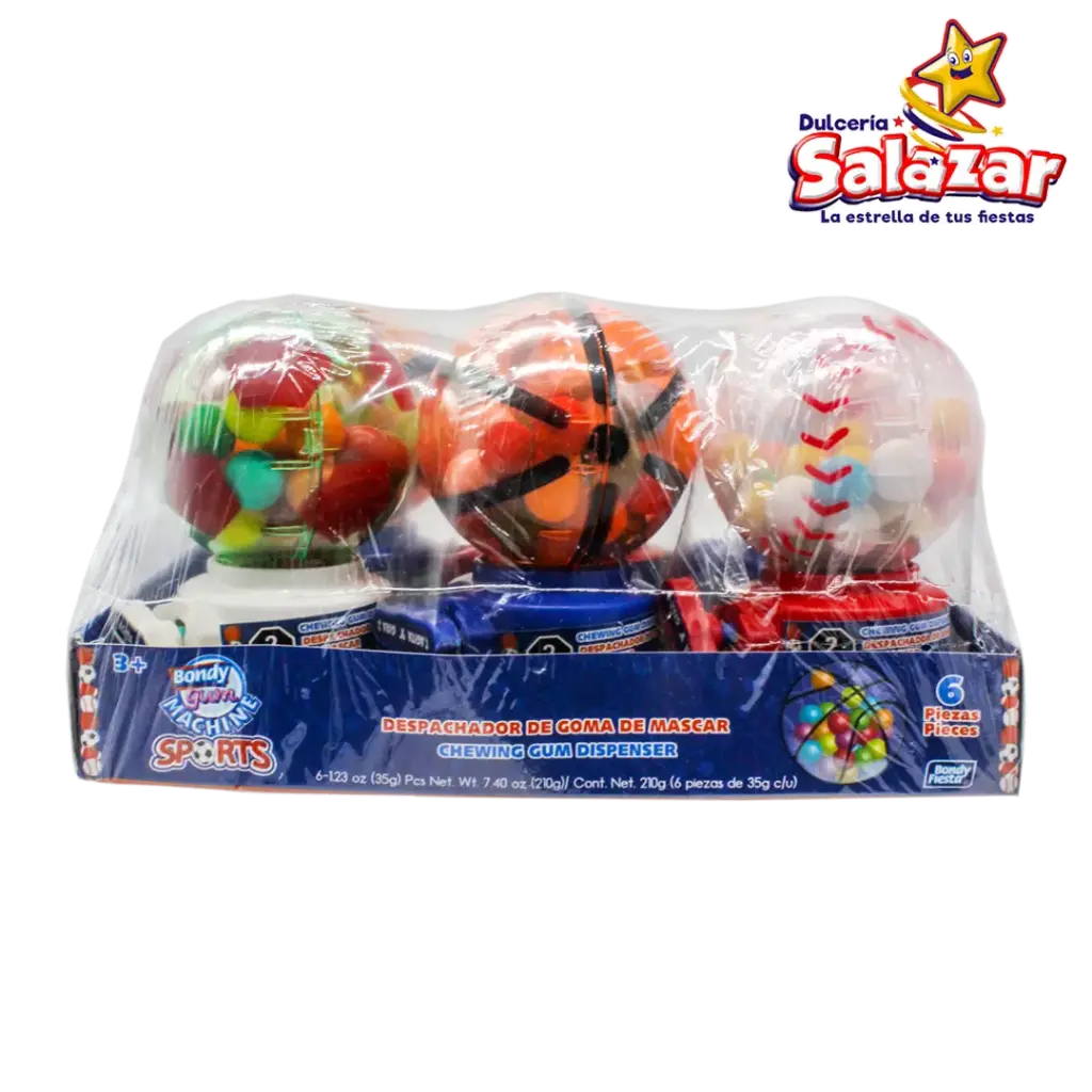 BONDY GUM MACHINE SPORT -D.210G.- "C/12/6"