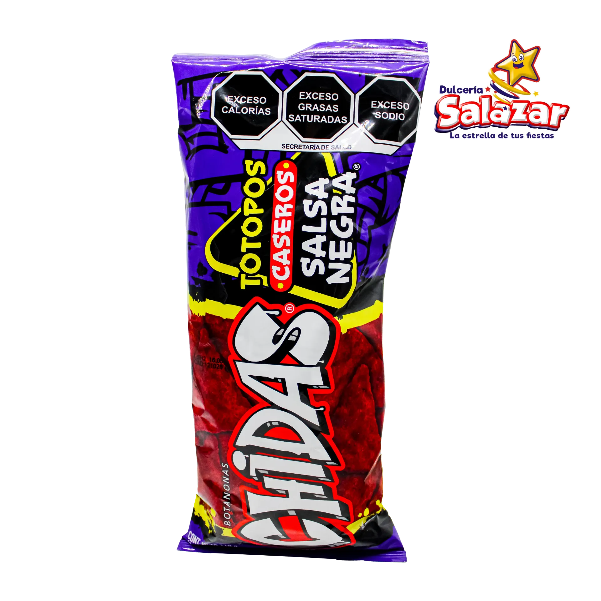 BOTANAS CHIDAS TOTOPOS SALSA NEGRA GONAC -B.110G C/U- "C/30/1" SE VENDE POR PIEZA SUELTA