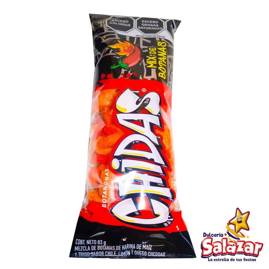 BOTANONAS CHIDAS MIX DE BOTANAS HOT CHIL -B.83G- "C/30/1"