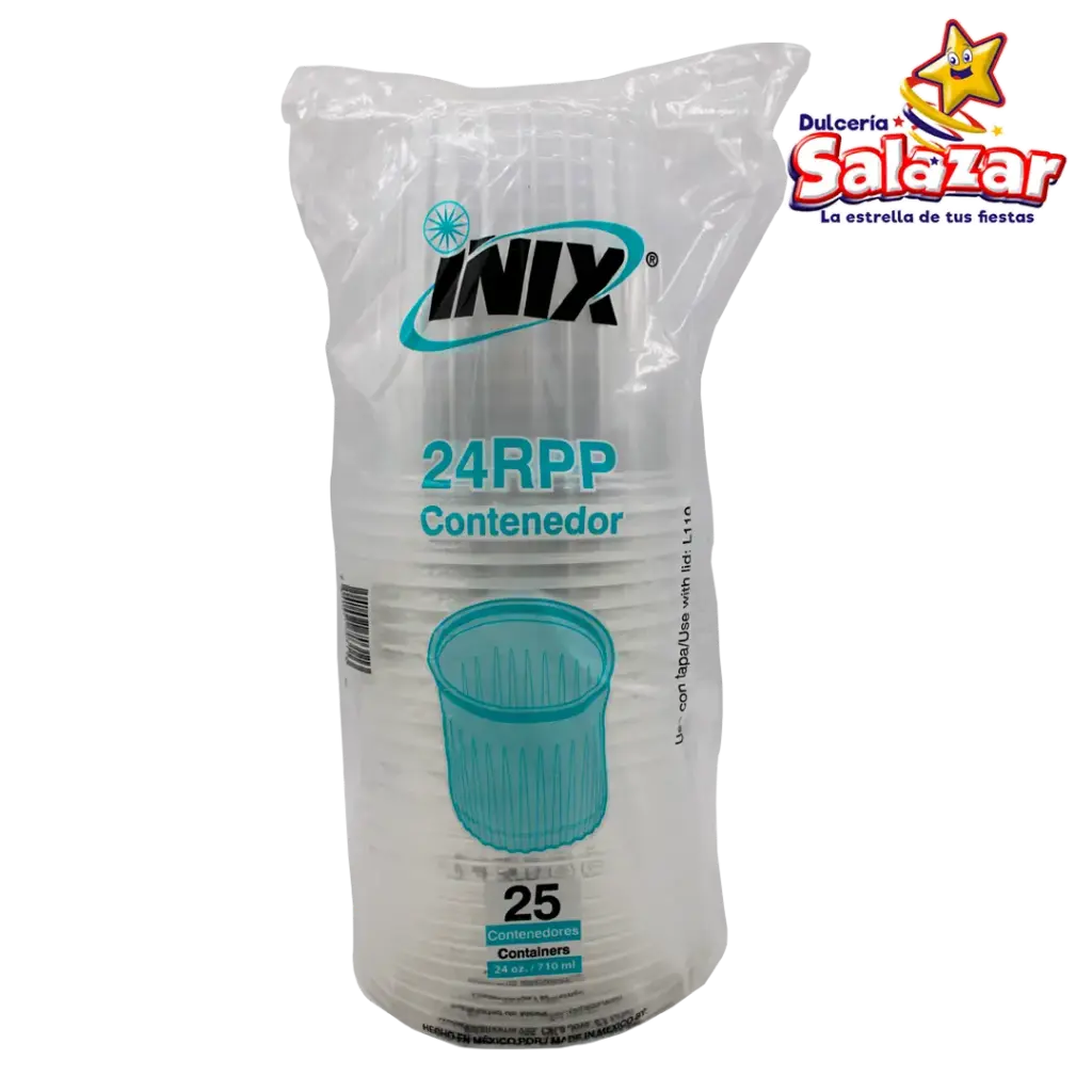 BOTE 24RPP PLASTICO INIX -B.680ML- "C/20/25"