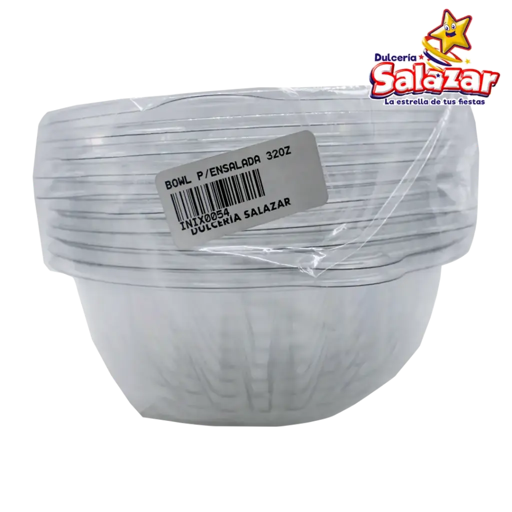 BOWL ENSALADERA TRANSPARENTE 32oz FH7-32 "C/20/10"