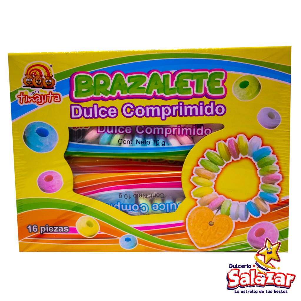 BRAZALETE DULCE COMPRIMIDO TINAJITA -D.160G.- "C/30/16"