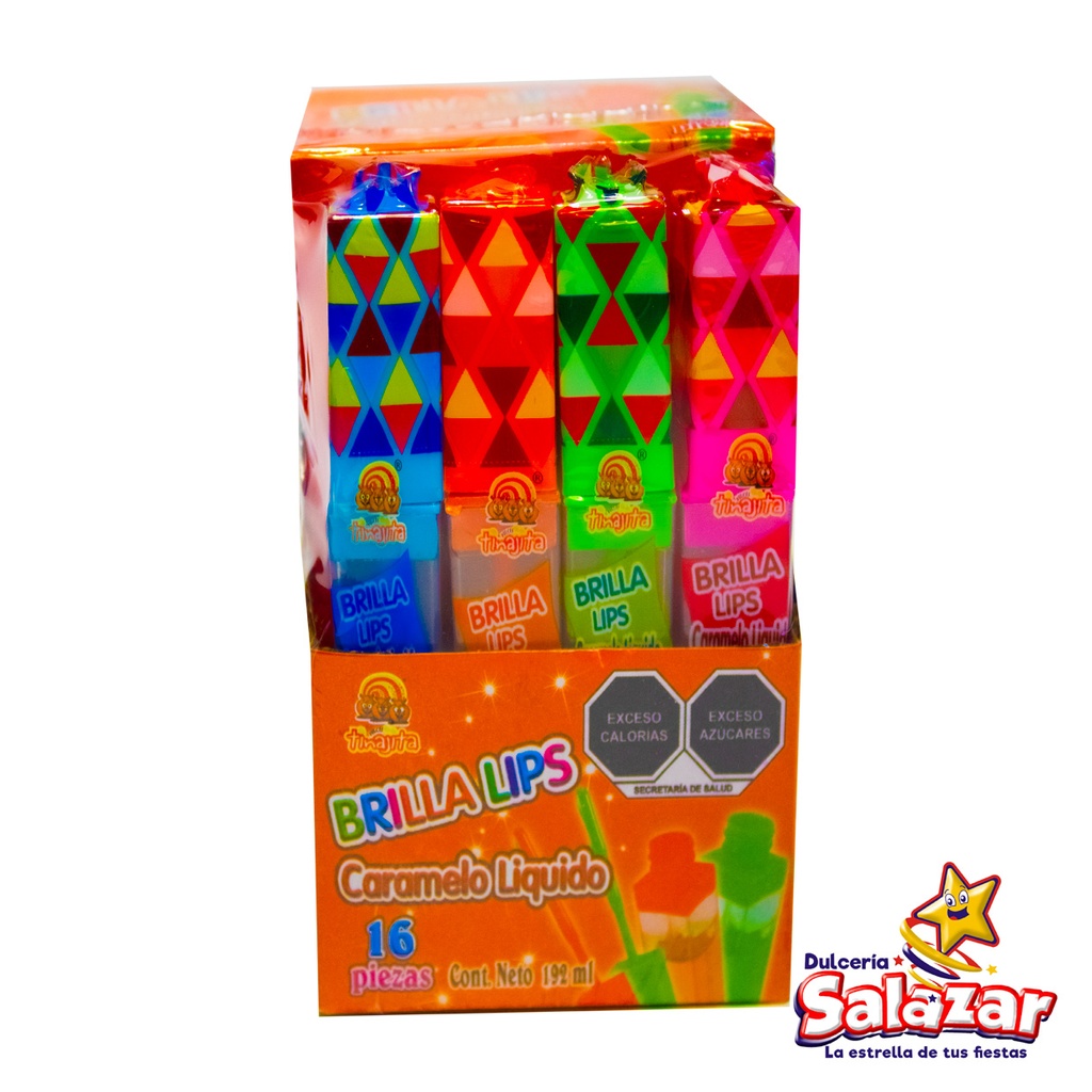 [TIN0053] CARAMELO LIQUIDO BRILLA LIPS TINAJITA -D.192GR - "C/24/16"