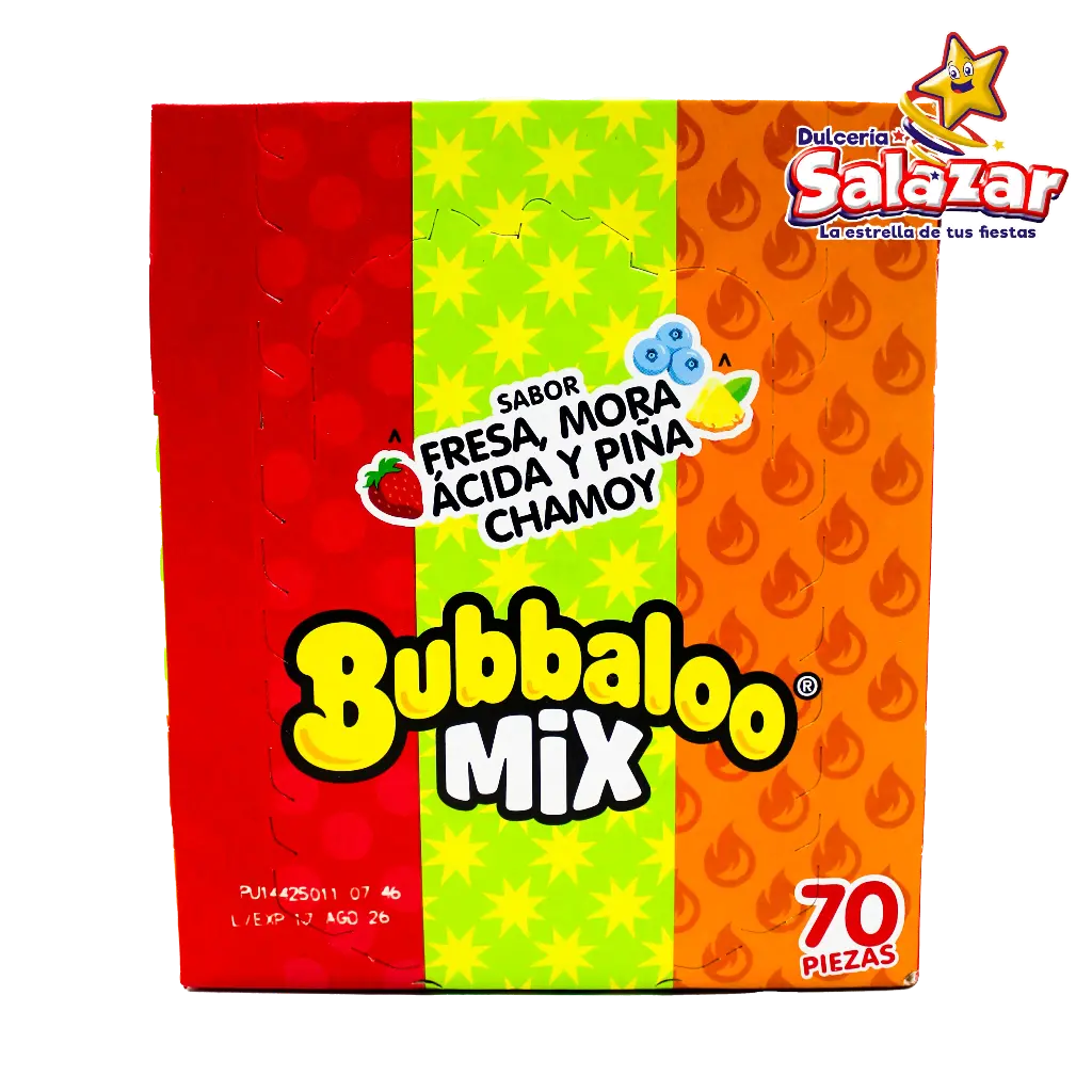 CHICLE BUBBALOO MIX EXTREME -D.357G- "C/32/70"