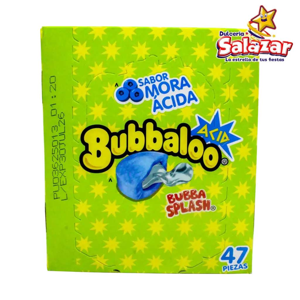 CHICLE BUBBALOO MORA ACIDA -D.239G- "C/32/47"