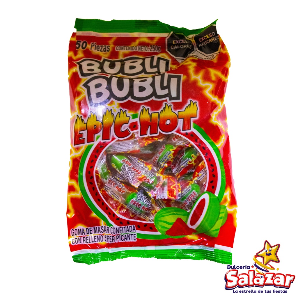 [GOM0024] CHICLE BUBLI BUBLI EPIC HOT -B.250GR- "C/20/50"